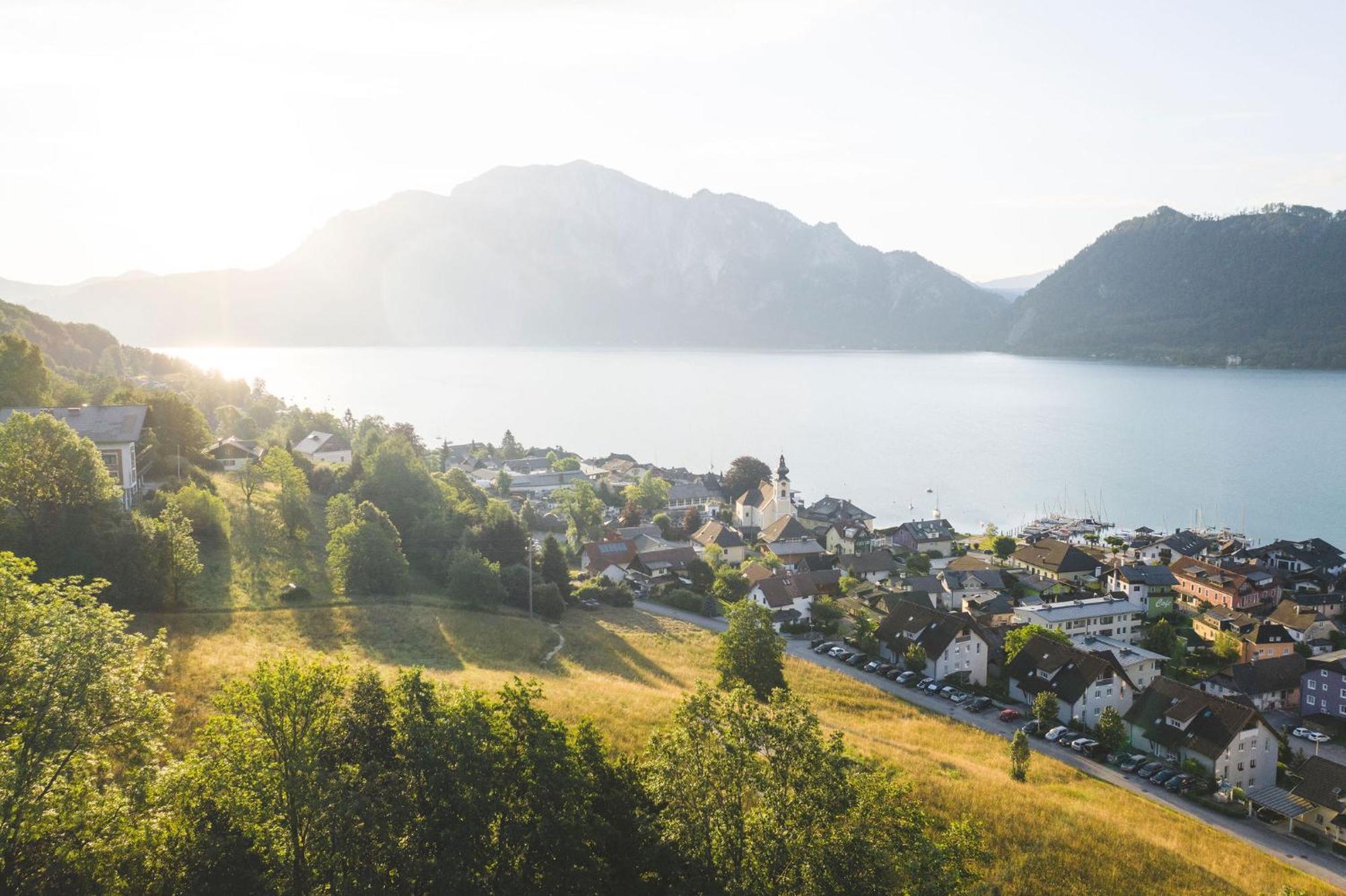 Apartment Ferienwohnung Das Unterach Am Attersee Exteriör bild